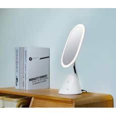 Immax 08970L - LED Stmievateľné zrkadielko s bezdrôtovým nabíjaním LED/18W/230V