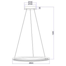Globo 67192-29 - LED Luster na lanku RALPH LED/29W/230V