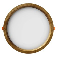 APLED - LED Podhľadové RONDO WOODLINE LED/18W/230V 3000K pr. 26 cm dub masív