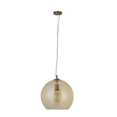Searchlight 1635AM - Luster na lanku BALLS 1xE27/60W/230V mosadz