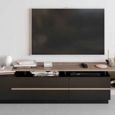 Dizajnový TV stolík Panos 180 cm čierny