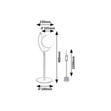 Rabalux 74221 - Stolná lampa JULES 1xG9/5W/230V