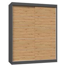 TP Living Šatníková skriňa IGA s posuvnými dverami 160 cm dub Artisan