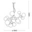 Ideal Lux - Luster na lanku NODI 15xE14/28W/230V mosadz