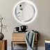 Zrkadlo Scandi Bold LED Silver o 100 cm