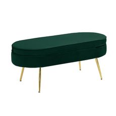 KONDELA Noblin Typ 2 taburetka zelená (Velvet) / zlatá