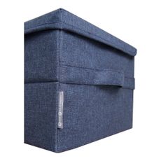 Modrý úložný box Bigso Box of Sweden Wanda, 30 x 20 cm