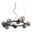 Ideal Lux - LED Luster na lanku PERLAGE 11xG9/3W/230V pr. 73 cm čierna/dymová