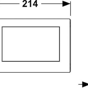 Ovládacie tlačidlo Tece Planus  z nerezu v chrómovom prevedení lesk 9240311