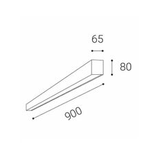 LED2 - LED Stropné svietidlo LINO LED/24W/230V 3000K/3500K/4000K biela 90 cm