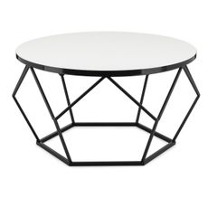 Konferenčný stolík DIAMOND 40x70 cm biela/čierna