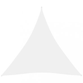 Plachta proti slnku oxfordská látka trojuholník 3,6 x 3,6 x 3,6 m Dekorhome Bílá