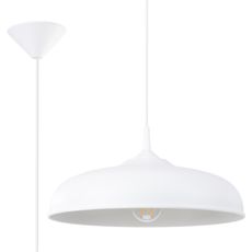 Sollux SL.1329 - Luster na lanku GINA 1xE27/15W/230V pr. 38 cm biela