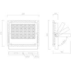 APLED - LED Vonkajší reflektor PRO LED/100W/230V IP66 10000lm 6000K