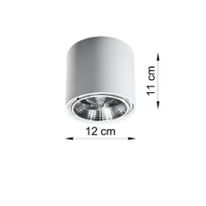 Biele stropné svietidlo Nice Lamps Luigi
