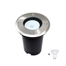 LED Vonkajšie nájazdové svietidlo 1xGU10/6W/230V IP67 matný chróm