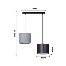 Luster na lanku TUZ 2xE27/60W/230V