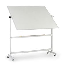 Mobilná otočná magnetická tabuľa, keramický povrch, 1500 x 1200 mm