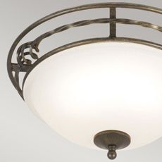 Elstead PB-F-A-BLK-GOLD - Stropné svietidlo PEMBROKE 2xE27/60W/230V