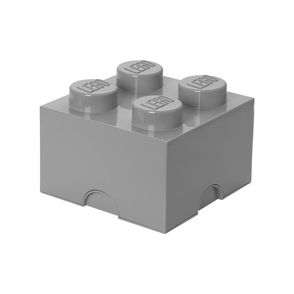 Sivý úložný box štvorec LEGO®