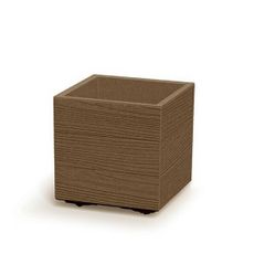 Kvetináč MADERA SQUARE ECO WOOD 28,8 cm, hnedá, S