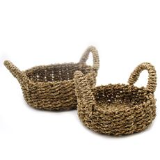 Úložné košíky z morskej trávy sada 2 kusov 30cm