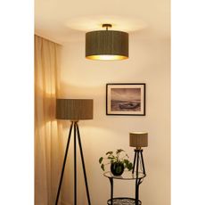 Brilagi - Stojacia lampa BOSTON ROLLER 1xE27/15W/230V hnedá/zlatá