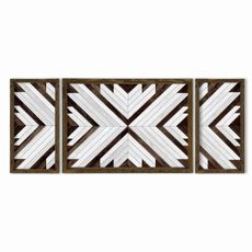 Wallity Súprava obrazov WOODEN JIGSAW 120 x 50 cm 3 kusy