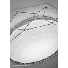 LED Stropné svietidlo SVEN LED/24W/230V pr. 43 cm lesklý chróm