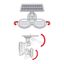 LED Solárny reflektor so senzorom 2xLED/4W/5V IP65