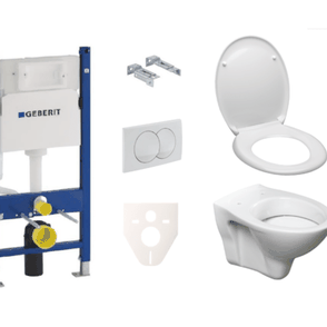 Závesný set WC S-line + modul Geberit Duofix s tlačidlom Delta 20 biele SIKOGES5D0