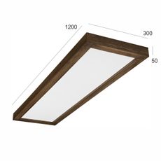 Brilagi - LED kúpeľňové svietidlo WOODY FRAME LED/50W/230V 120x30 IP44 dub orech