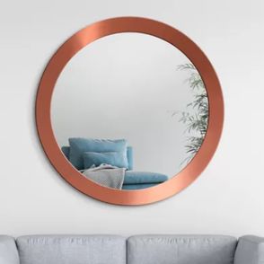 Zrkadlo Nordic Balde Copper o 100 cm