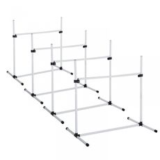 Agility prekážky pre psov 95 x 65 x 95 cm | biela