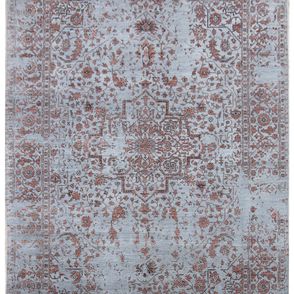 Diamond Carpets koberce Ručne viazaný kusový koberec Diamond DC-SIRAPI Silver / copper - 120x170 cm