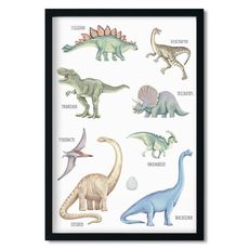 Pastelowe Love Plagát do detskej izby DINOSAURY Zvoľte rozmer: 20 x 30 cm