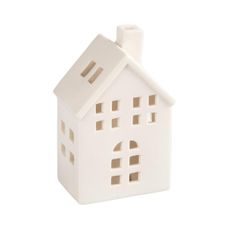 Retlux - Porcelánový domček na sviečku 14,5 cm biela