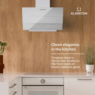 Klarstein Antonia 60, digestor 60 cm, 247 m³/h, dotykové ovládanie, EEK A++, sklo
