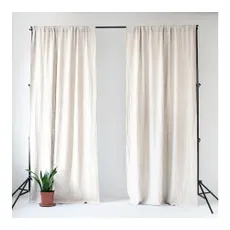 Biely záves 140x200 cm Night Time - Linen Tales