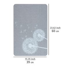Sivá kúpeľňová predložka z kremeliny 39x60 cm Astera – Wenko