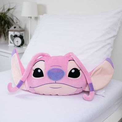 Fleecový detský vankúšik 41x32 cm Lilo and Stitch "Angel Pink" – Jerry Fabrics