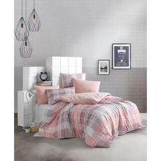 BedTex Bavlnené obliečky Mark ružová, 140 x 220 cm, 70 x 90 cm, 140 x 220 cm, 70 x 90 cm