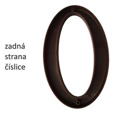 domove číslo 175mm hnedé "7" Hnedá