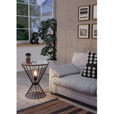 Eglo 99794 - Stojacia lampa DESIERTO 1xE27/40W/230V