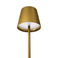 LED Stmievateľná vonkajšia stolná lampa LED/4W/4000 mAh 3000/4000/5500K IP44 zlatá