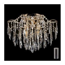 LED Krištáľové stropné svietidlo 4xE27/60W/230V + 4xLED/3W