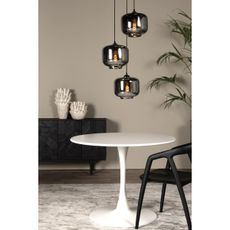 Lucide 46413/13/65 - Luster na lanku MEDINE 3xE27/40W/230V dymová
