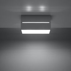 Stropné svietidlo LOBO 2xGU10/40W/230V šedá