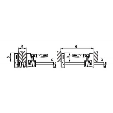 Svorka na telo Bessey REVO KRE80-2K (800 x 95 mm)