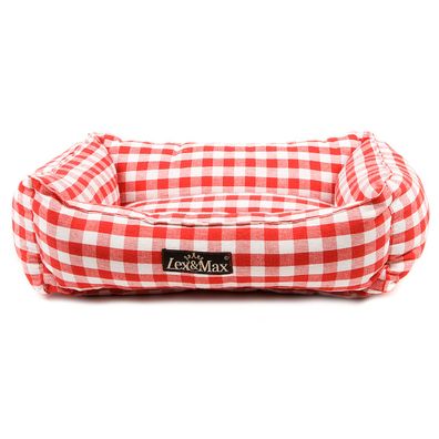 Luxusný pelech pre psa Lex & Max Carlos 40 x 50 cm | červený